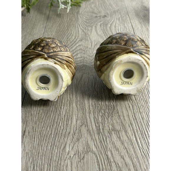 6 Piece Vintage Enesco Owl Ceramic Kitchen Set S&P Shakers + More Japan READ - Picture 12 of 16